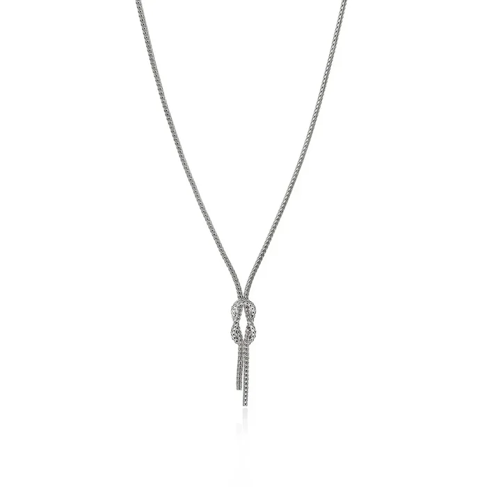 John Hardy Love Knot Y Necklace in Sterling Silver