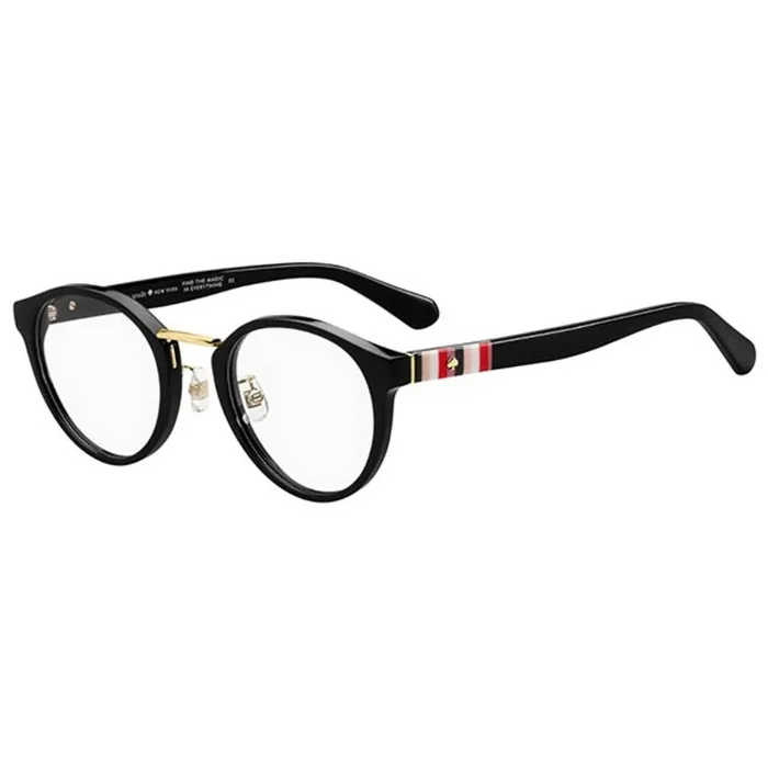 Kate Spade Women’s Eyeglasses – Black Plastic Round Frame | KATE SPADE AGNESSA/F 807