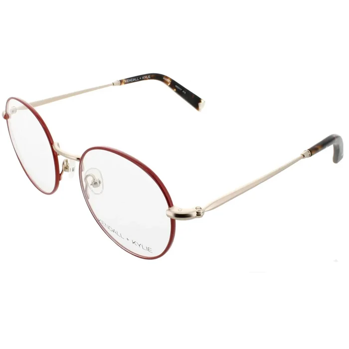 Kendall + Kylie Women’s Eyeglasses – Red Metal Frame Demo Lens | KKO117 WHITNEY 615