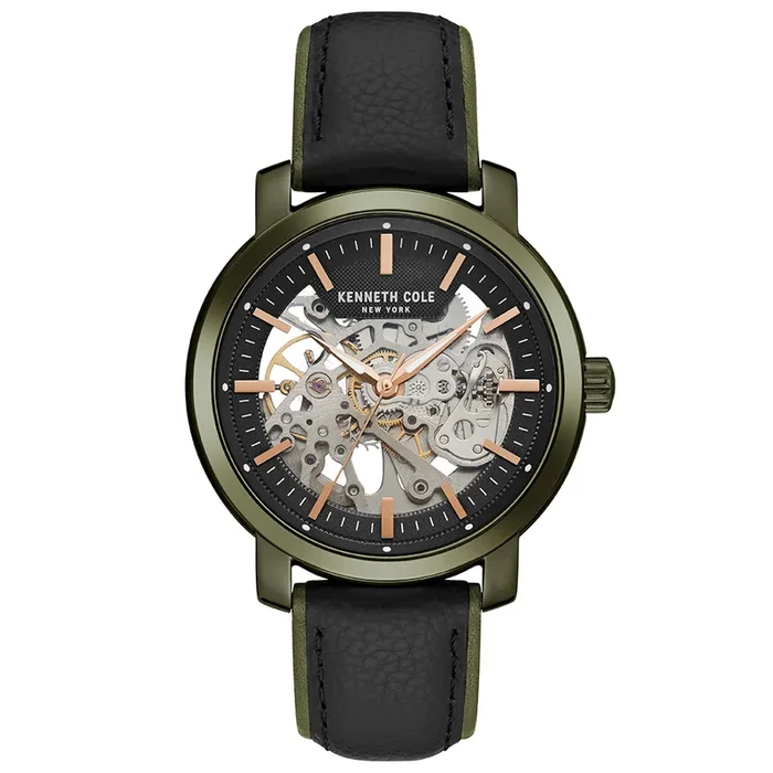 Kenneth Cole Men Fun Loving Round Black Watches