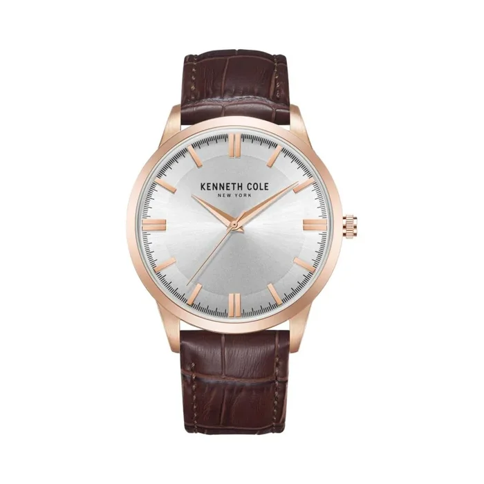 Kenneth Cole Men Modern Classic Round Silver Watches