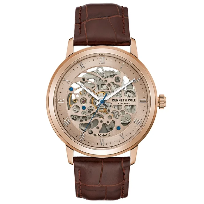 Kenneth Cole Men Workaholic Round Rose Gold Watches