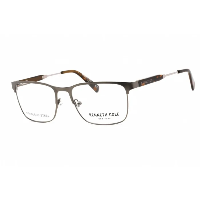 Kenneth Cole New York Men’s Eyeglasses – Shiny Gunmetal Metal Frame | KC0312 008