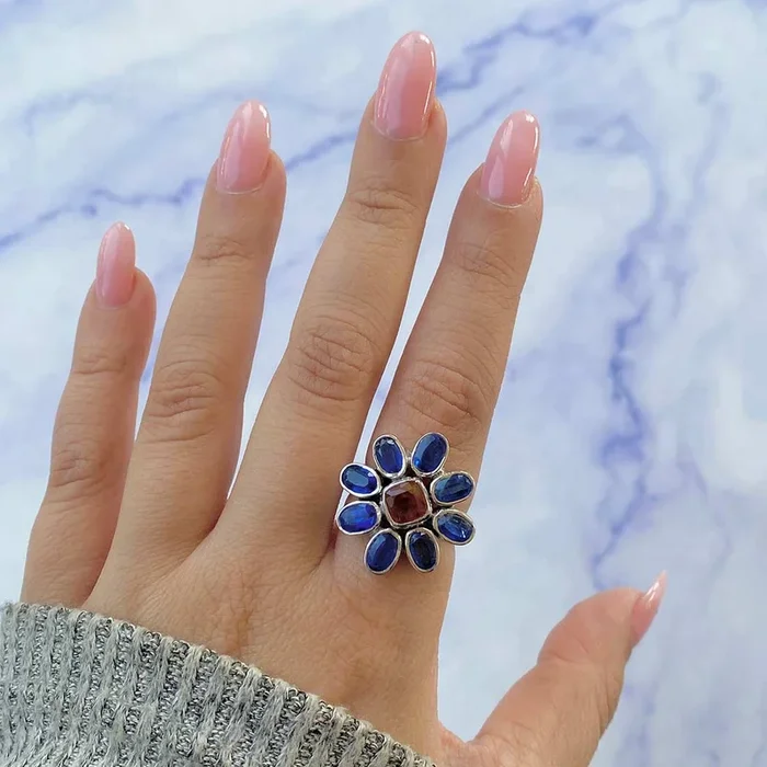 Kyanite Adjustable Ring-(KYN-CCR-39.)