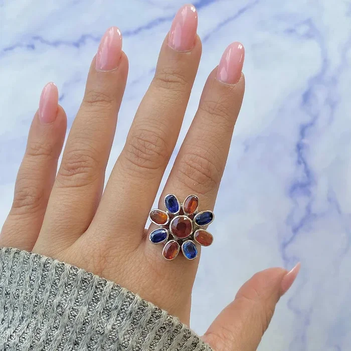 Kyanite Adjustable Ring-(KYN-CCR-41.)