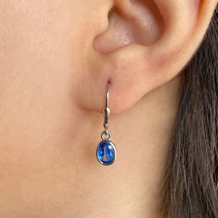 Kyanite Leverback Earring-(KYN-SE-1316-B.)