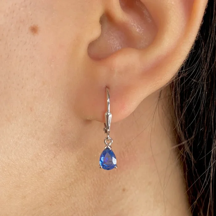 Kyanite Leverback Earring-(KYN-SE-676-B.)