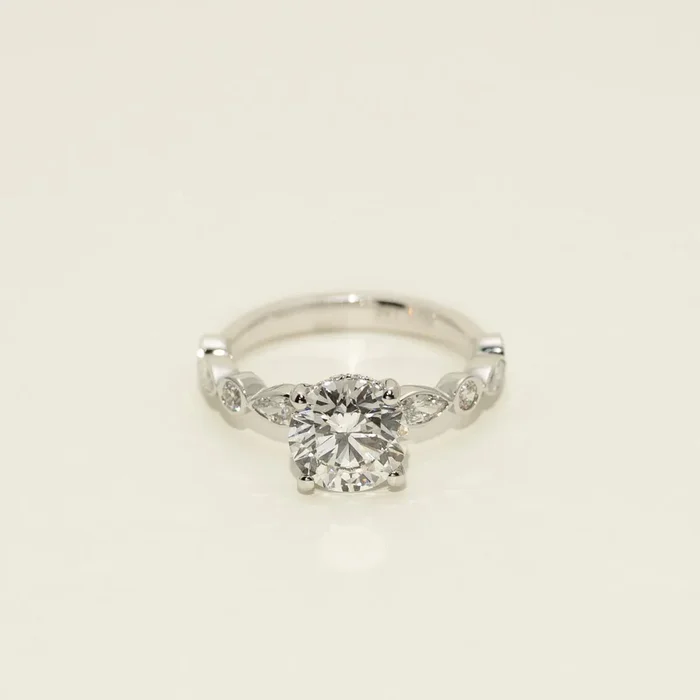 Lab Grown Diamond Engagement Ring in 14kt White Gold (2 5/8ct tw)