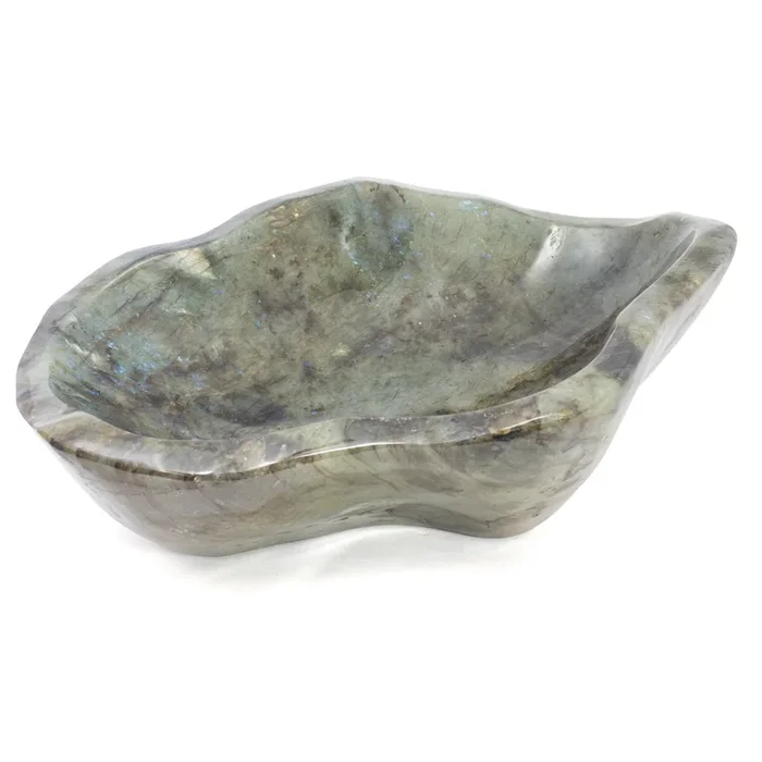 Labradorite Bowl -Elongated Organic Shape