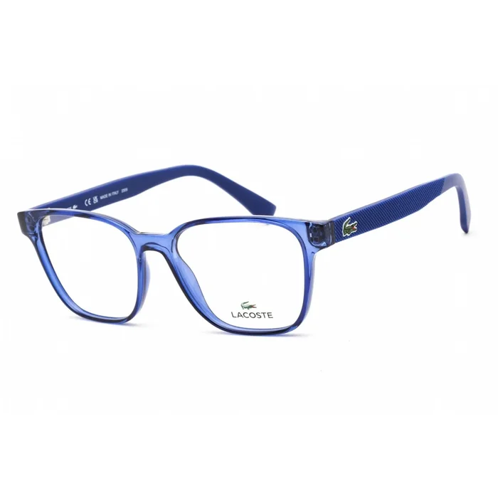 Lacoste Men’s Eyeglasses – Clear Lens Blue Plastic Square Shape Frame | L2818 424