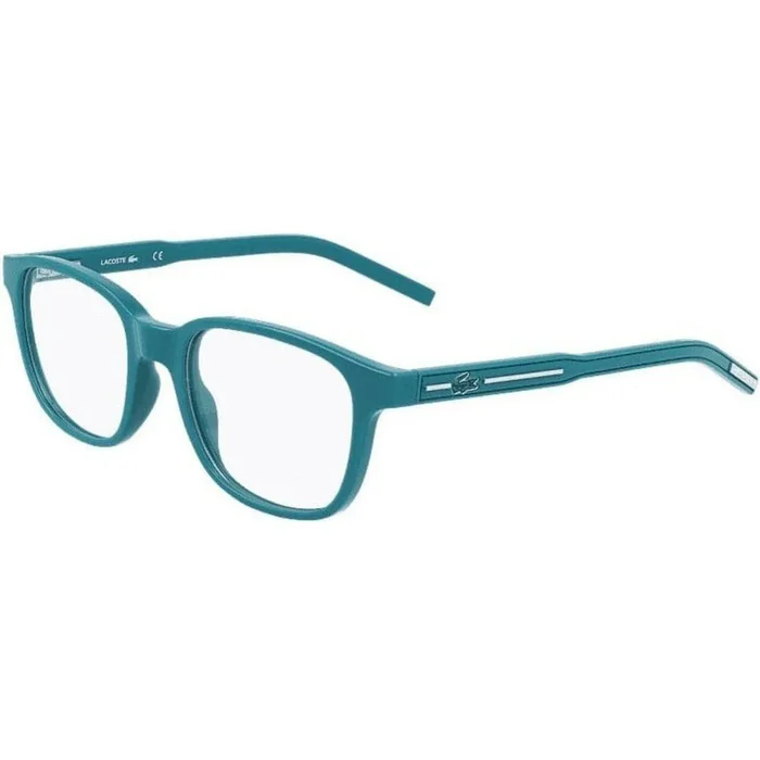 Lacoste Men’s Eyeglasses – Petrol Rectangular Full-Rim Frame | LACOSTE L3642 466