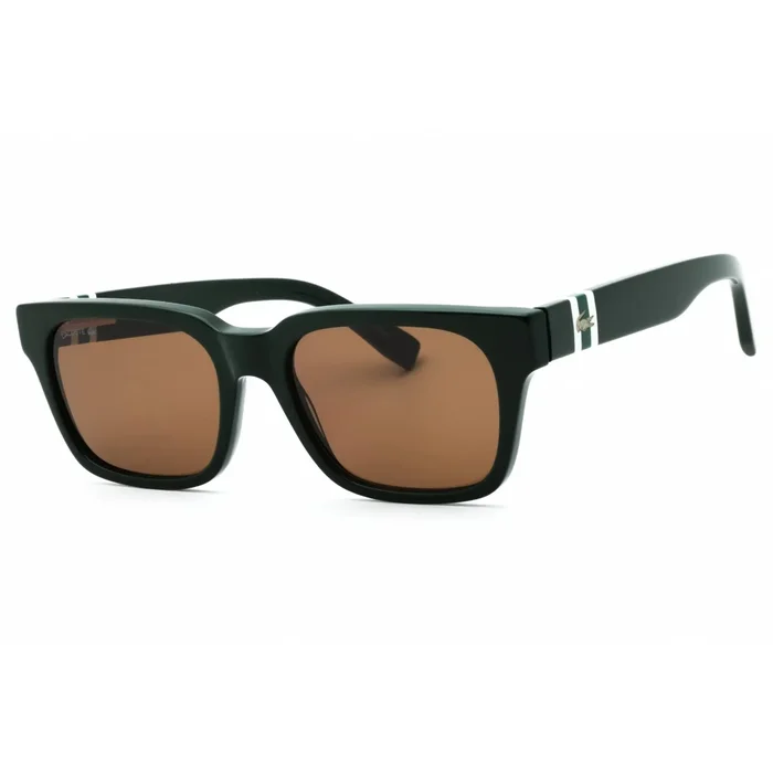 Lacoste Men’s Sunglasses – Dark Green Acetate Square Shape Full Rim Frame | L6007S 318