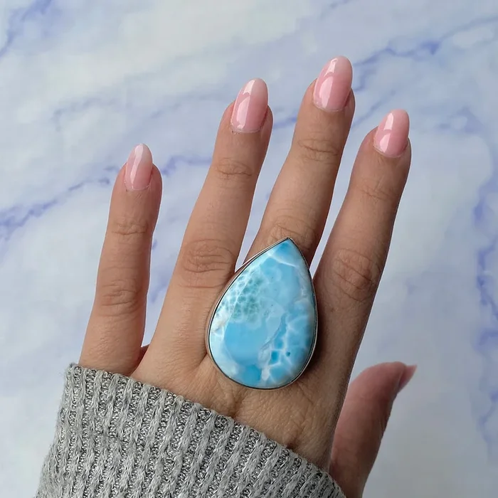 Larimar Adjustable Ring-(LAR-R-316.)
