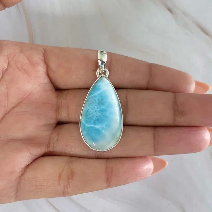 Larimar Pendant-(LAR-P-1017.)