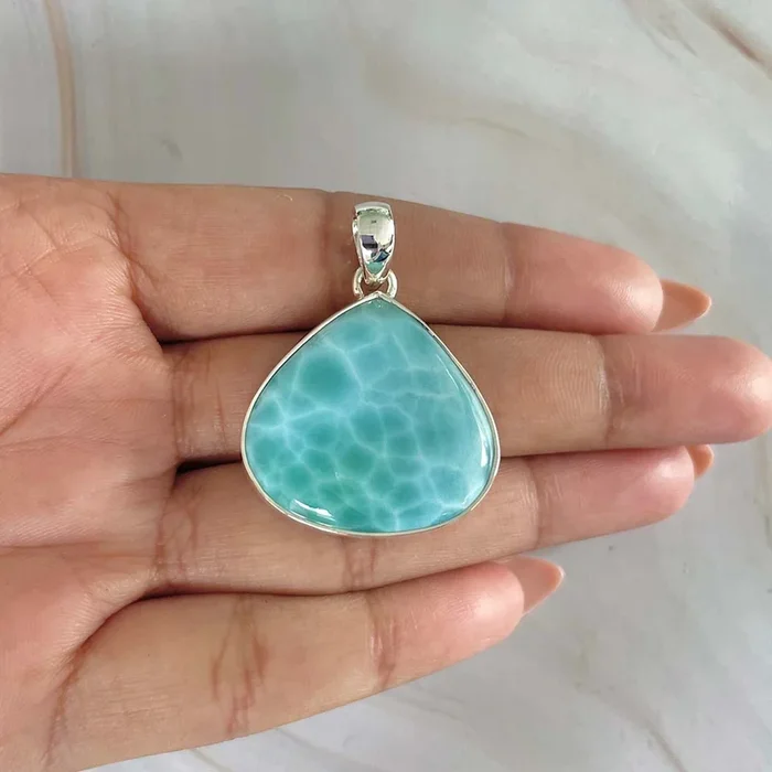 Larimar Pendant-(LAR-P-885.)