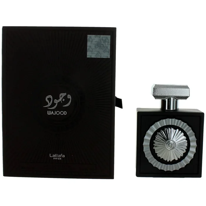 Lattafa Unisex Eau De Parfum Spray – Wajood Marine and Pink Pepper Top Notes, 3.4 oz
