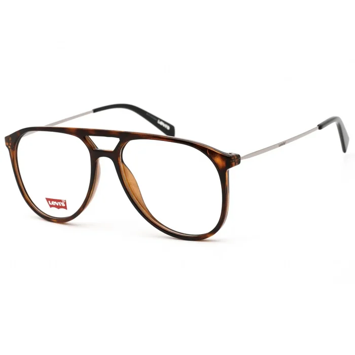 Levi’S Unisex Eyeglasses – Clear Lens Havana Black Aviator Frame | LV 1000 0581 00