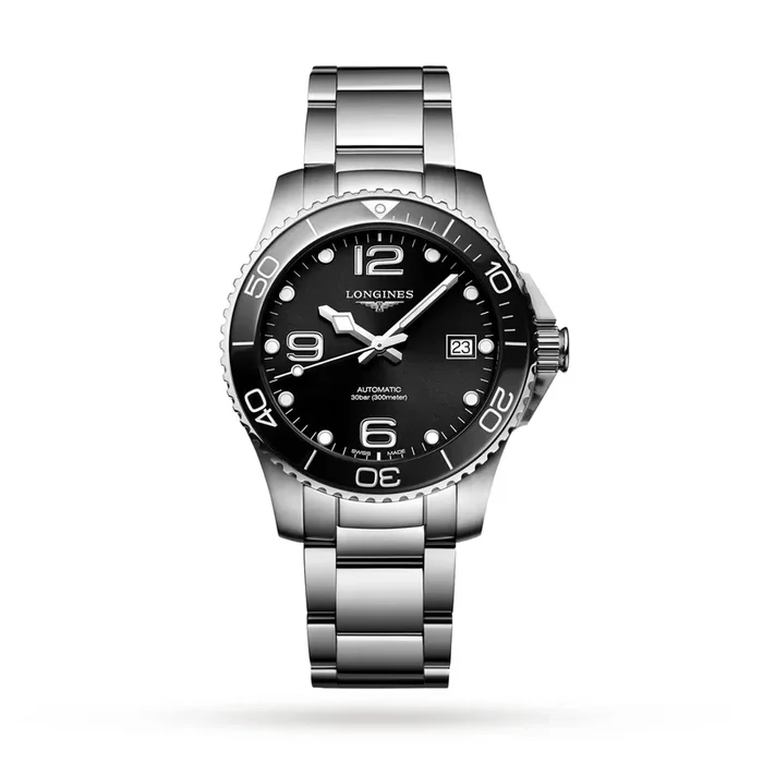 Longines HydroConquest 39mm Mens Watch Black MPN: L37804566