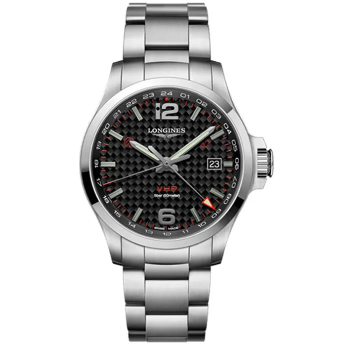 Longines Men’s Watch – Conquest V.H.P. Quartz Black Dial Date Display | L37284666