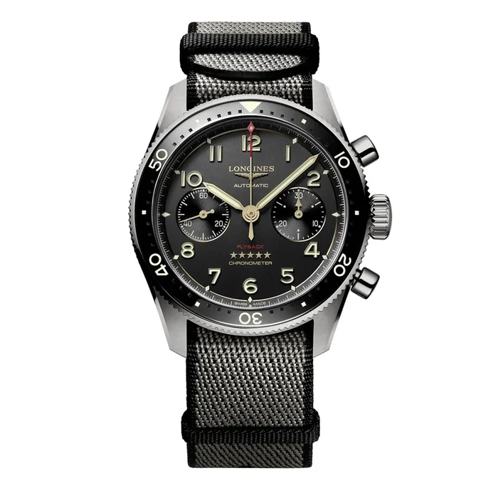 Longines Spirit Flyback Automatic 42mm Mens Watch Black MPN: L38211532