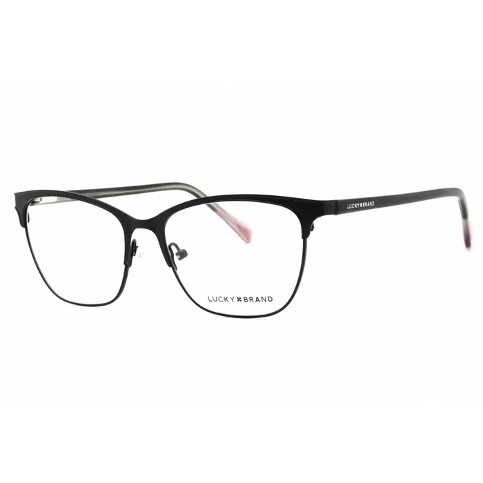 Lucky Brand Women’s Eyeglasses – Black Metal Cat Eye Shape Full Rim Frame | D114 0BLA