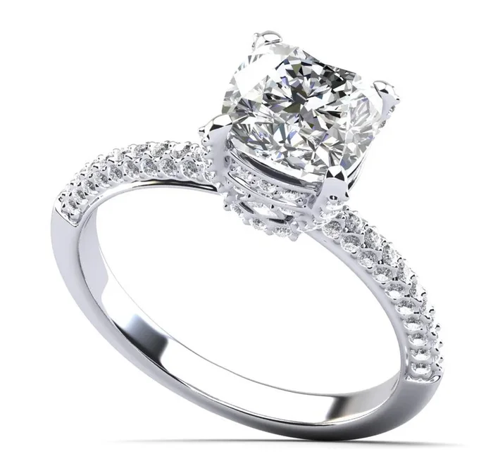 Luxury Lab-Grown Diamond Engagement Ring with 1.43 ct. (1.00 ct. center diamond)Watch