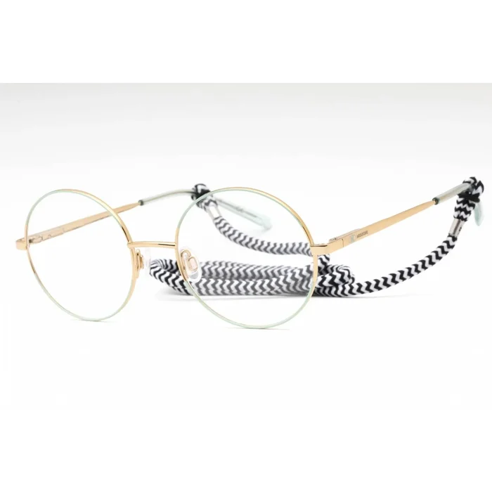 M Missoni Women’s Eyeglasses – Gold Green Metal Round Full Rim | MMI 0022 0PEF 00