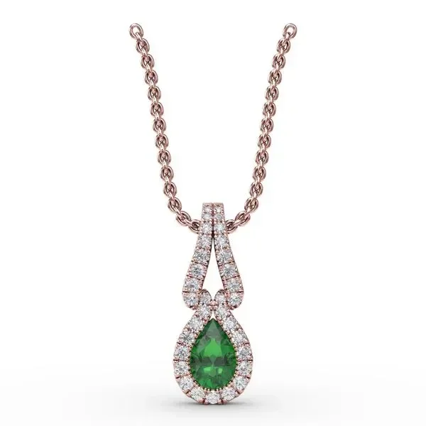 Make A Statement Emerald and Diamond Pendant