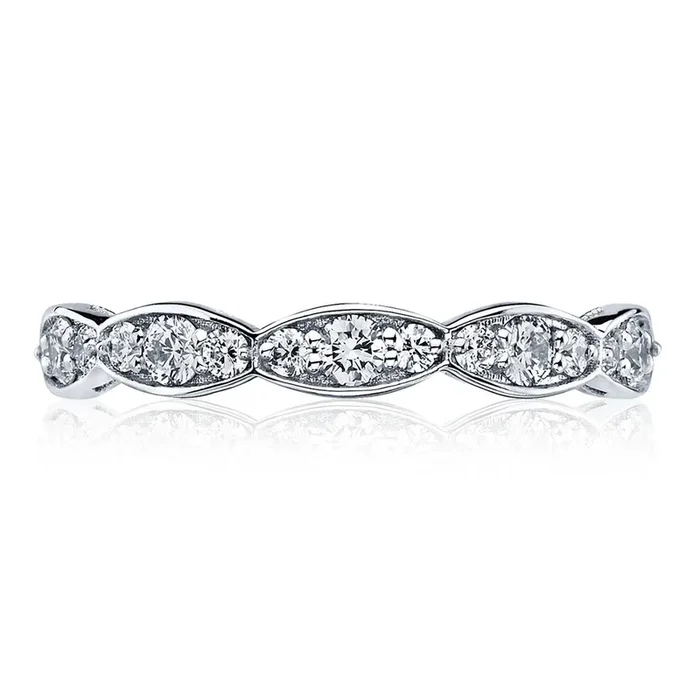 Marquise Design Wedding Band – 3mm