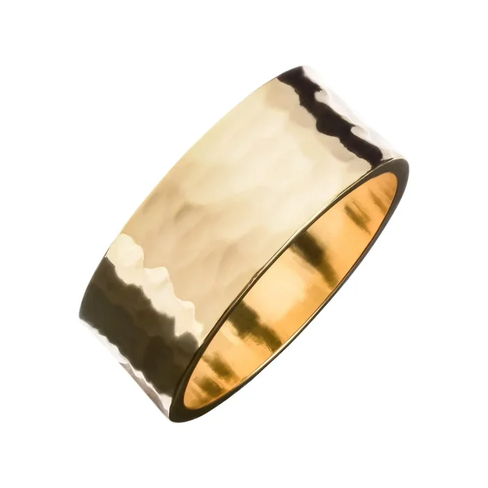 Men’s 9.5mm Hammered Ring