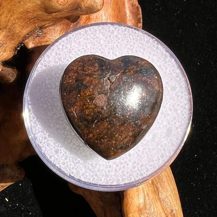 Meteorite Heart Bead for Jewelry Making #14