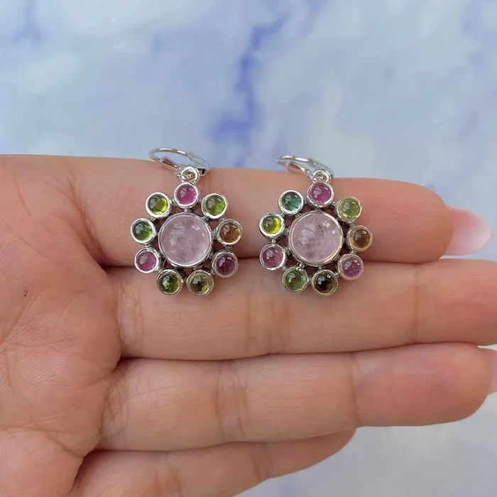Morganite Earring-(MGN-CCE-20.)