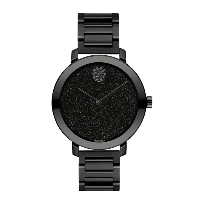 Movado Women Bold Round Black Watches
