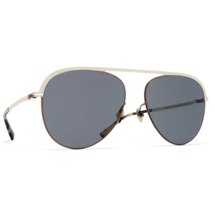 Mykita Unisex Sunglasses – Full Rim Copper/Off White Metal Frame | ONNO SCP/OWH_DBL