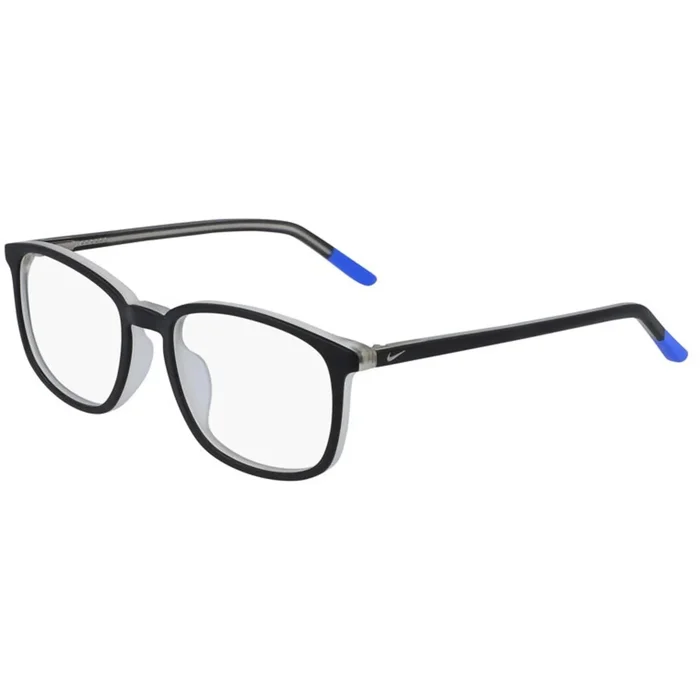 Nike Unisex Eyeglasses – Black and Racer Blue Full-Rim Frame, 46 mm | NIKE 5542 16