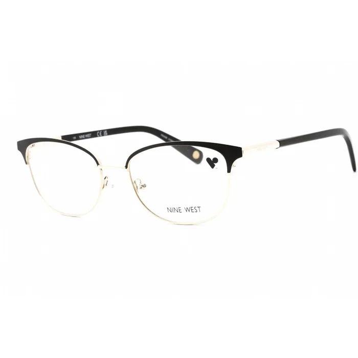 Nine West Women’s Eyeglasses – Black Metal Full Rim Cat Eye Frame | NW1091 001