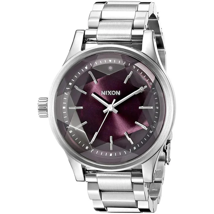 Nixon Women’s Quartz Watch – Facet 38 Purple Dial Stainless Steel Bracelet | A4092157