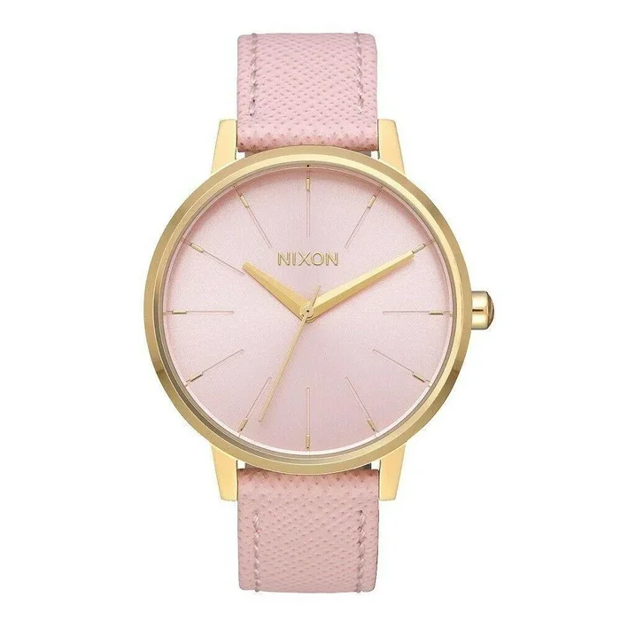 Nixon Women’s Quartz Watch – Kensington Leather Pink Dial Strap | A1082813