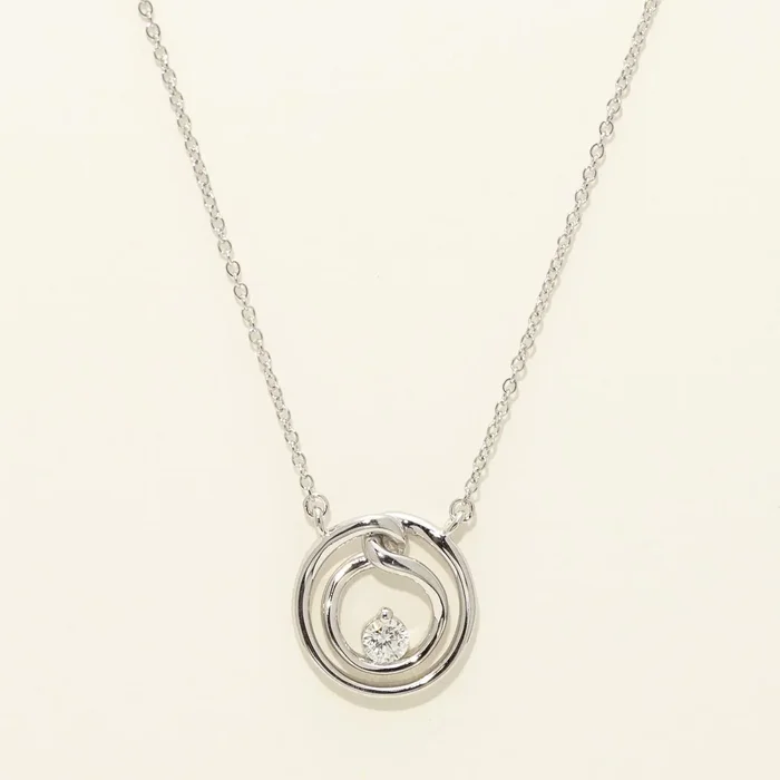 Northern Star Embrace Diamond Necklace in Sterling Silver (1/7ct tw)