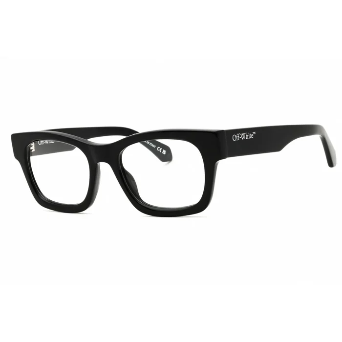 Off-White Unisex Eyeglasses – Black Plastic Full Rim Cat Eye Frame | STYLE 78 1000