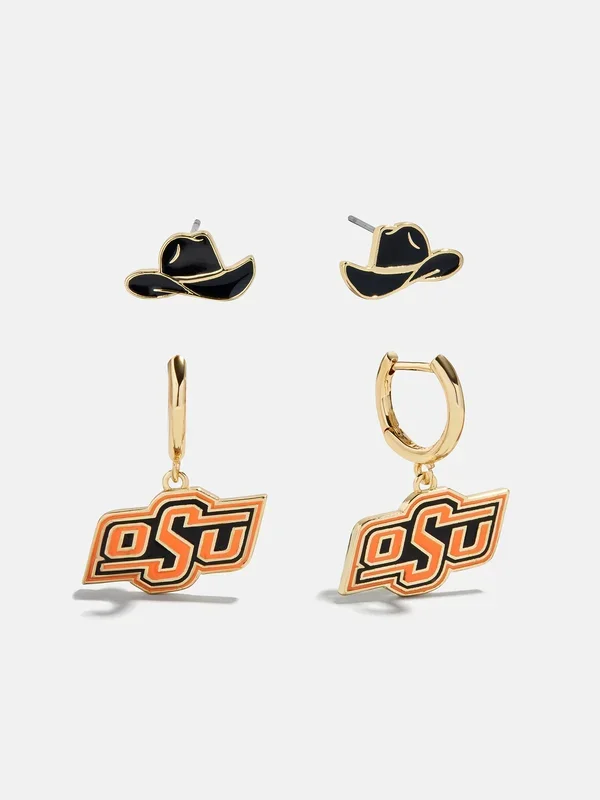 Oklahoma State University Earring Set – Oklahoma State University