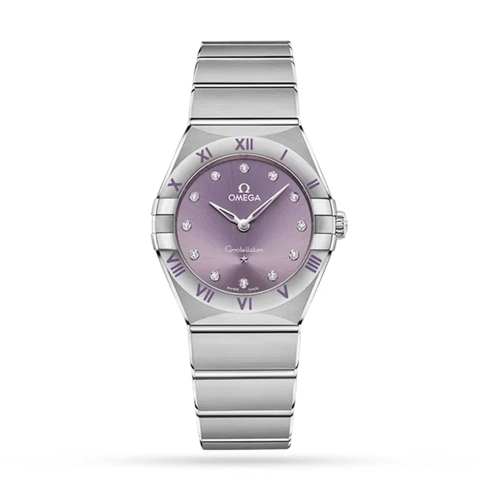 Omega Constellation Co-Axial 28mm Ladies Watch Purple MPN: O13110286060002