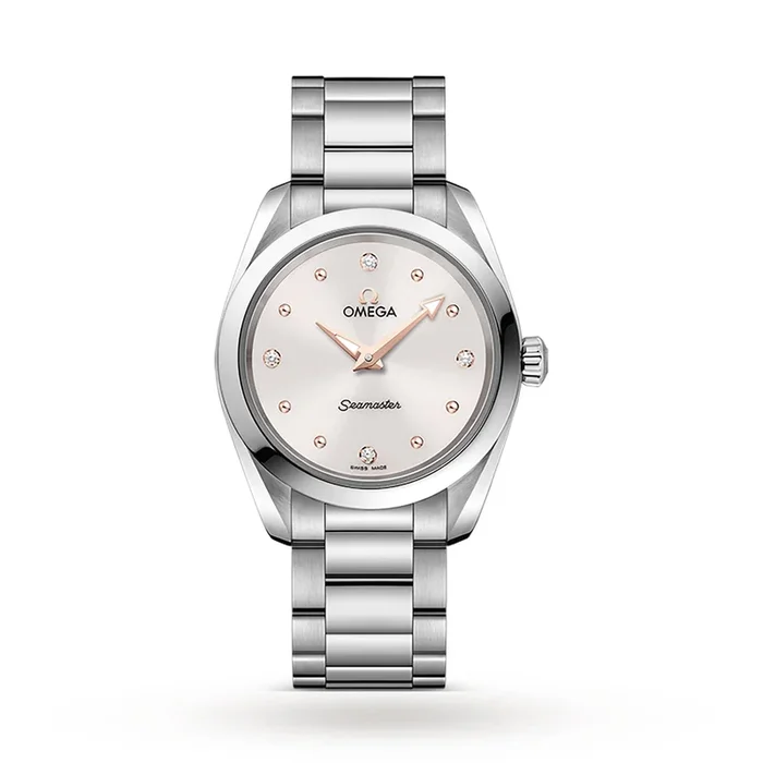 Omega Seamaster Aqua Terra 150M Ladies 28mm Quartz Diamond Dot Watch MPN: O22010286054001