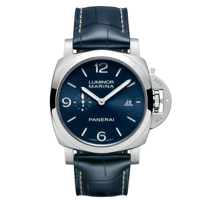 Panerai Luminor Marina 44mm Mens Watch Blue MPN: PAM03313