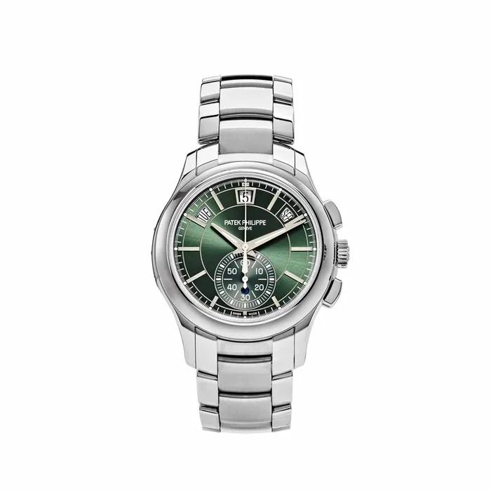 Patek Philippe Complications 5905/1A-001 Annual Calendar Flyback Chronograph Green DialLuxury Watch