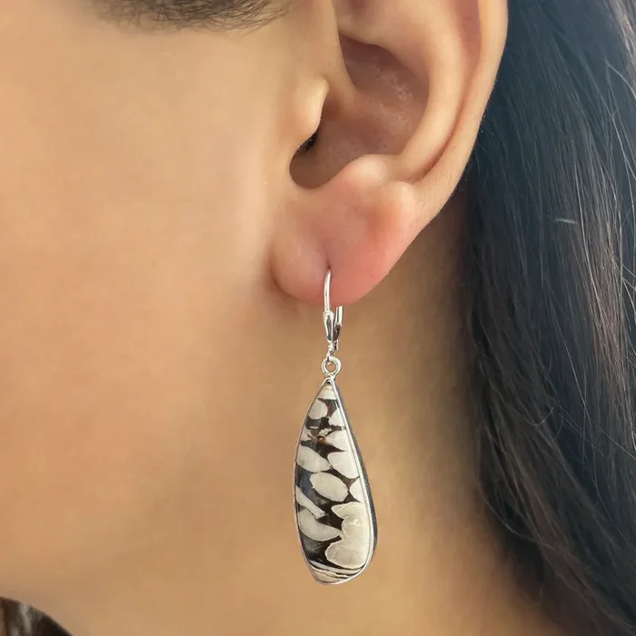 Peanutwood Jasper Earring-(PWJ-E-11.)
