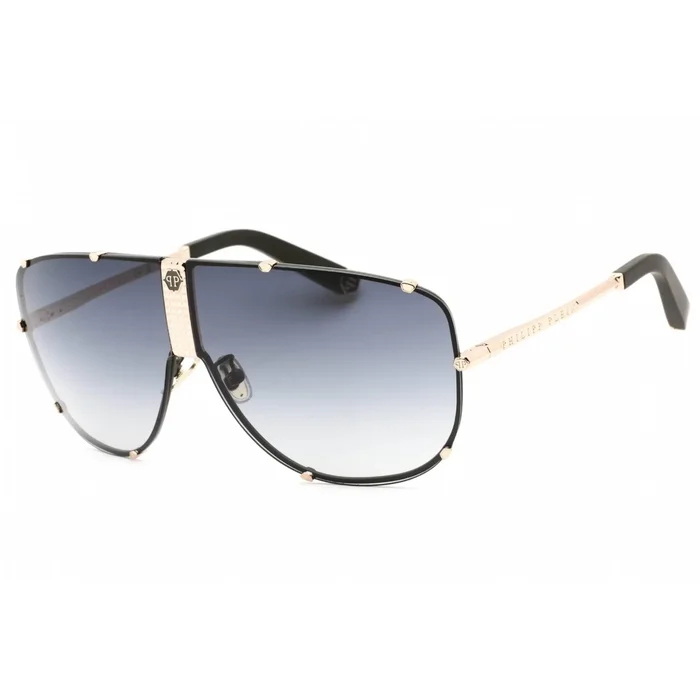 Philipp Plein Women’s Sunglasses – Full Rim Gold Metal Aviator Frame | SPP075M 0376
