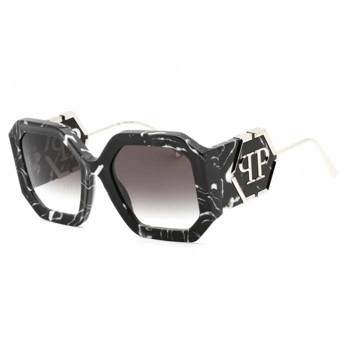 Philipp Plein Women’s Sunglasses – Patterned Black Plastic Butterfly | SPP067 0721