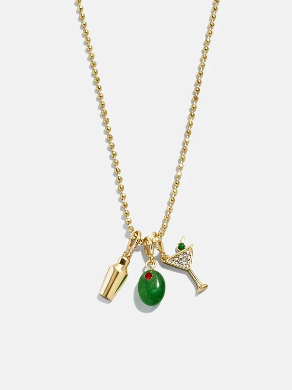 Pimento Memento Charm Necklace – Gold/Green