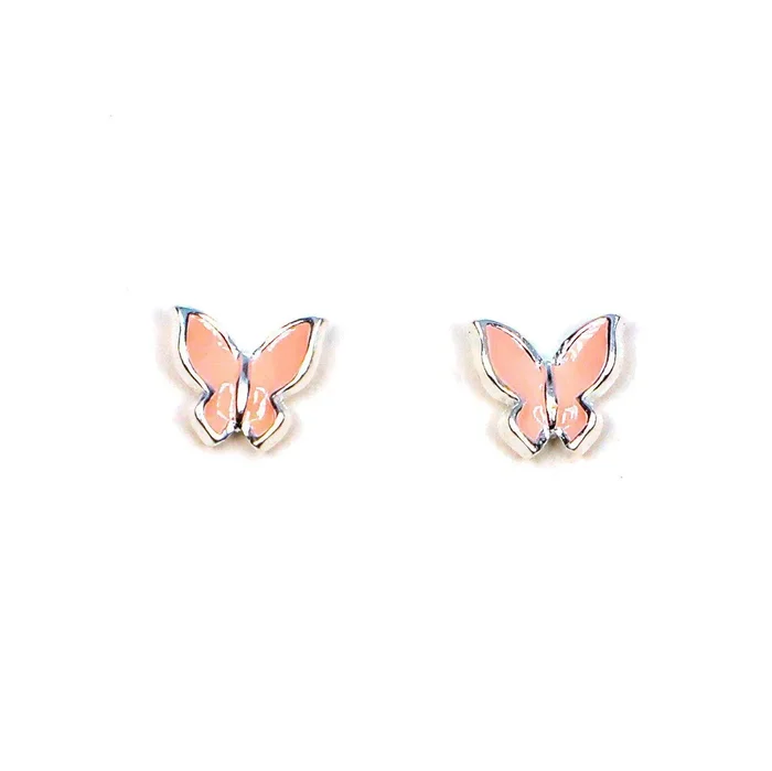 Pink Butterfly Earrings